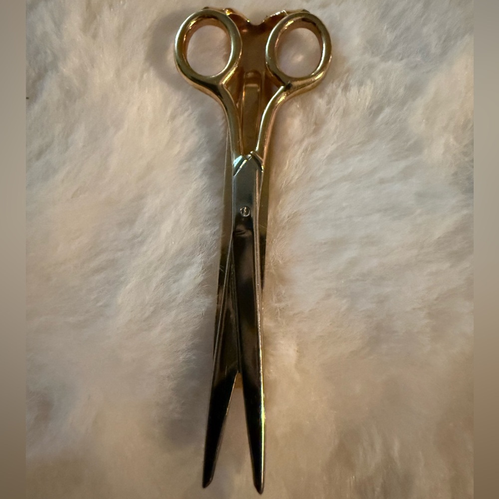 Vintage Swank Tie Bar gold scissors tailor barber gift